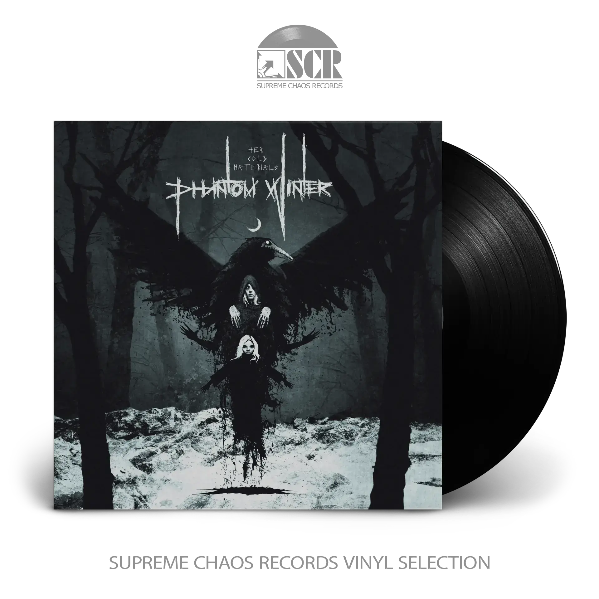 PHANTOM WINTER · Her Cold Materials | BLACK LP PHANTOM WINTER · Her Cold Materials | BLACK LP (Black Metal/Death Metal Vinyl)