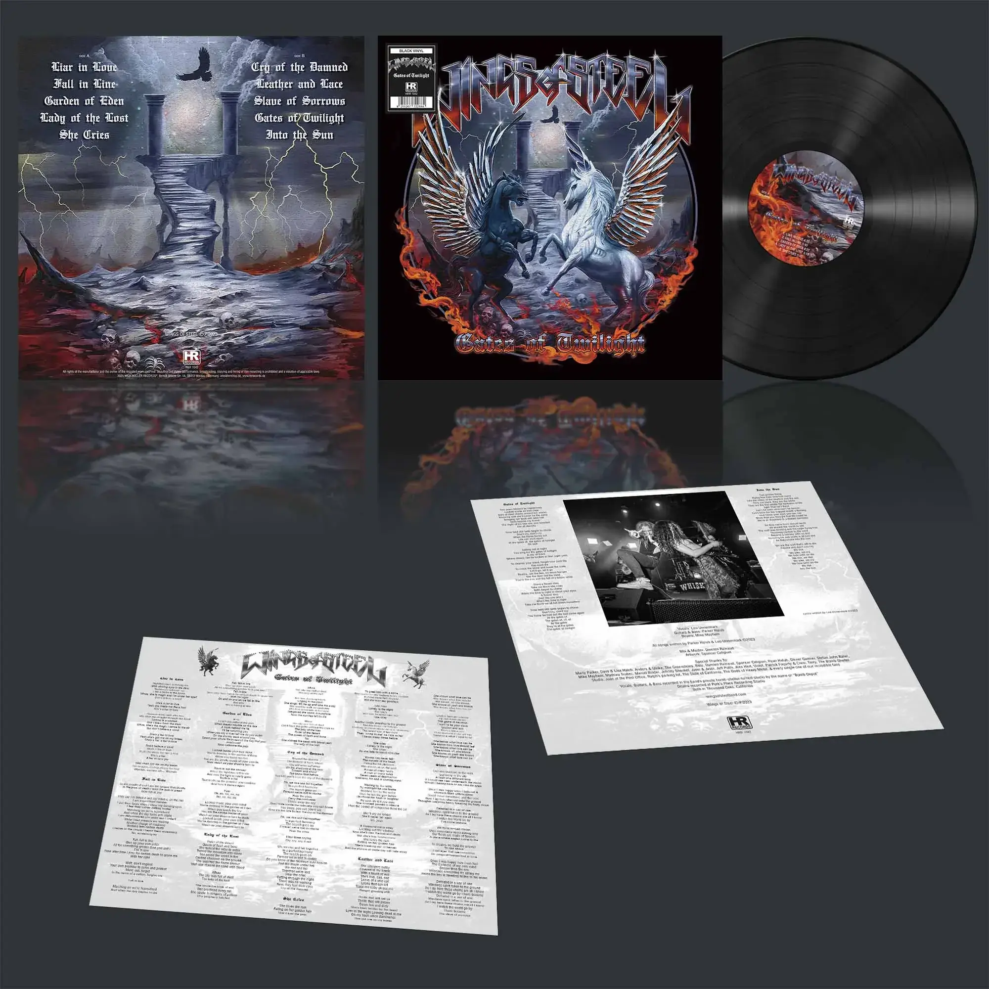 WINGS OF STEEL - Gates Of Twilight · BLACK LP (Heavy Metal Vinyl) · Picture 2