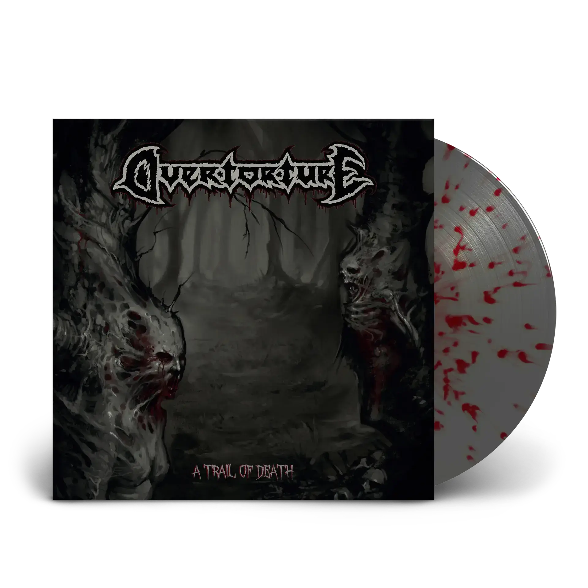 OVERTORTURE - A Trail Of Death · GREY/RED LP (Death Metal Vinyl)