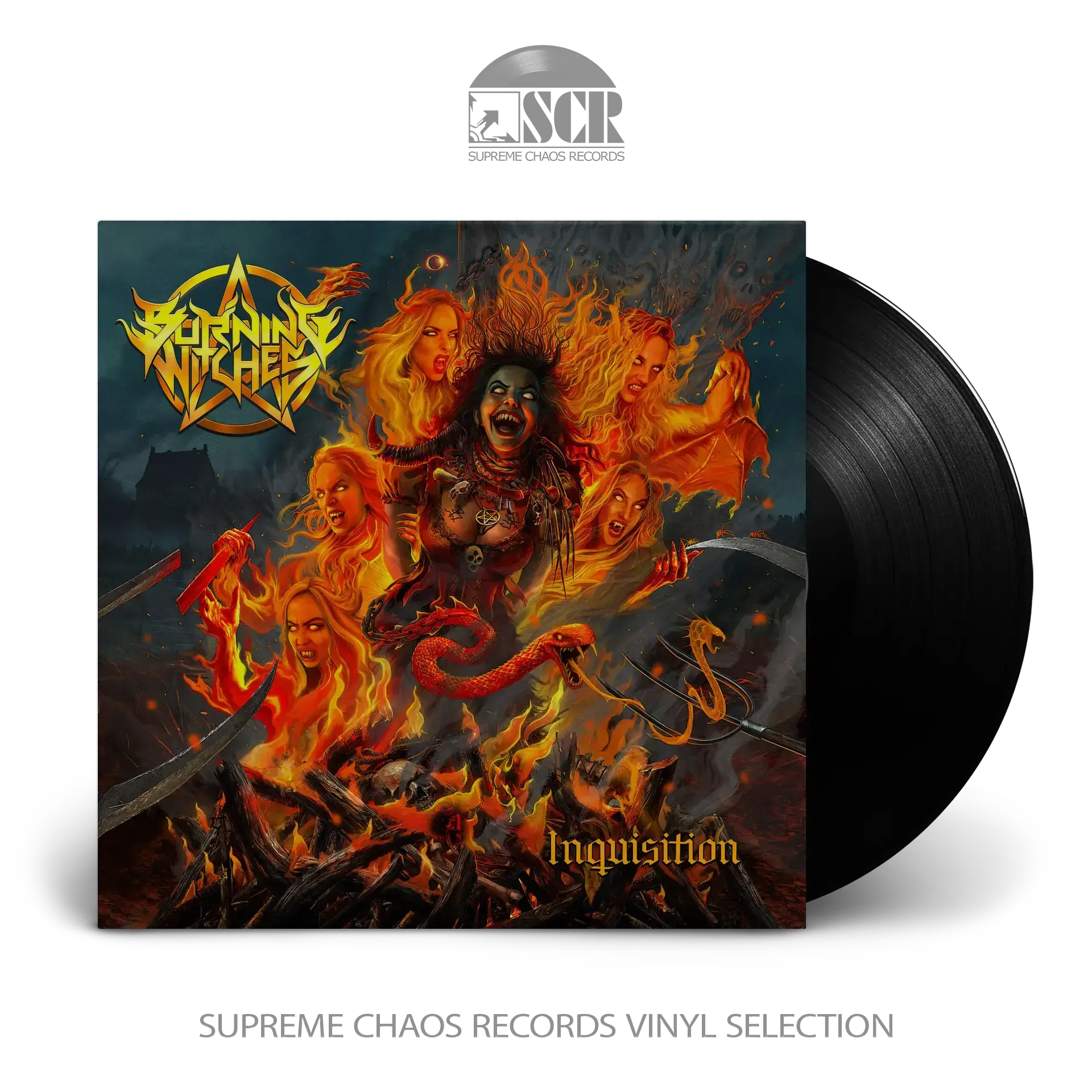 BURNING WITCHES · Inquisition | BLACK LP BURNING WITCHES · Inquisition | BLACK LP (Thrash Metal/Heavy Metal Vinyl)