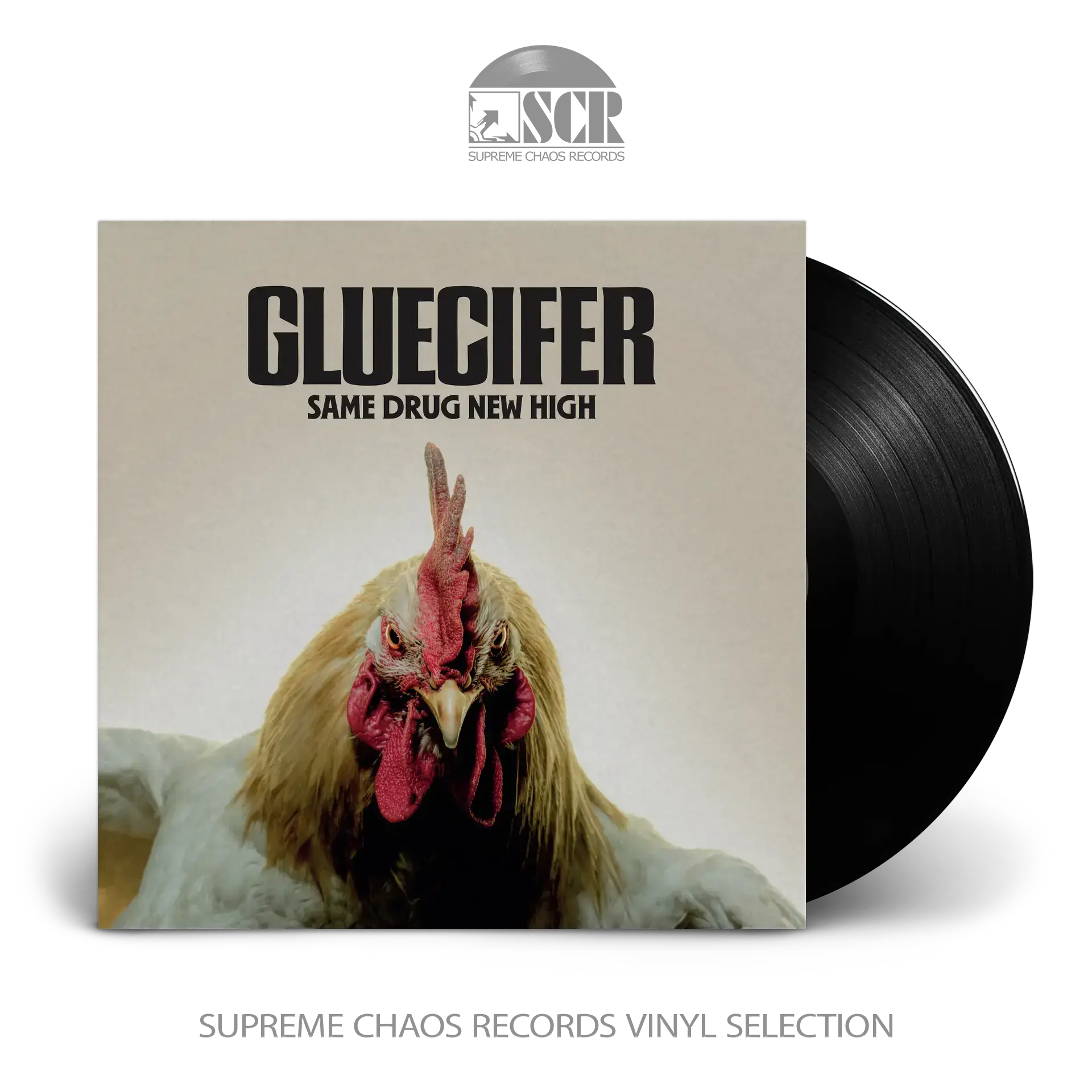 GLUECIFER - Same Drug New High · BLACK LP GLUECIFER - Same Drug New High · BLACK LP (Hard Rock Vinyl)