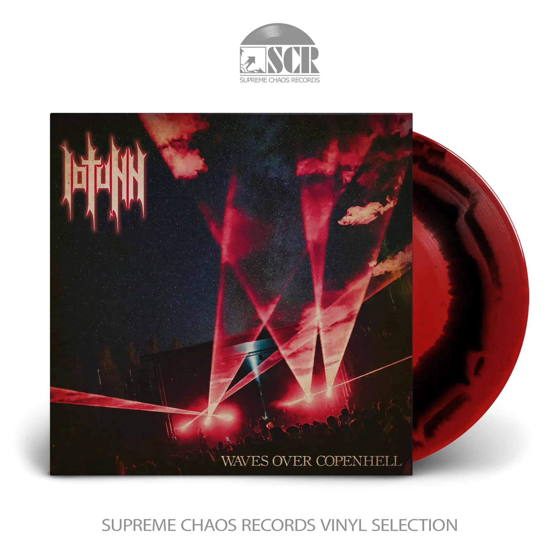 IOTUNN · Waves Over Copenhell | CRIMSON RED BLACK MARBLED LP (Melodic Death Metal/Progressive Metal Vinyl)