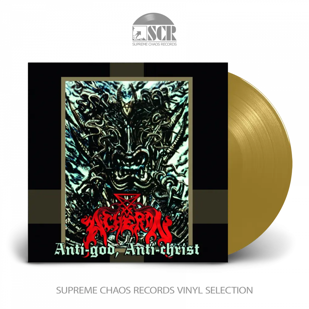 ACHERON · Anti-god, Anti-christ | GOLD/BRONZE LP ACHERON · Anti-god, Anti-christ | GOLD/BRONZE LP (Death Metal Vinyl)