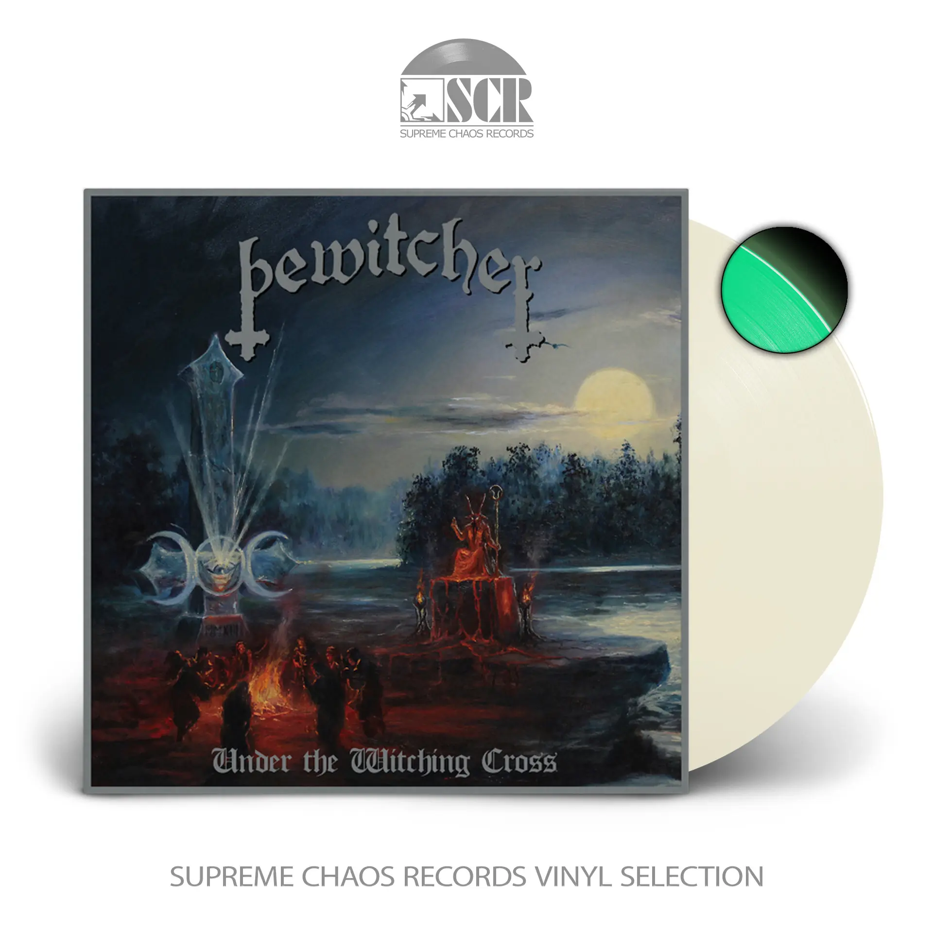 BEWITCHER - Under The Witching Cross · GLOW IN THE DARK LP BEWITCHER - Under The Witching Cross · GLOW IN THE DARK LP (Black Metal Vinyl)