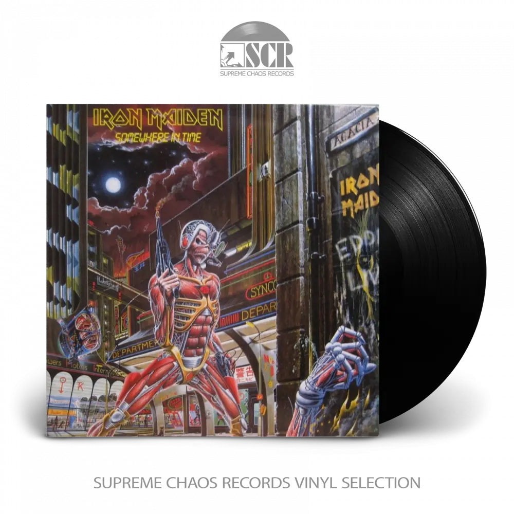IRON MAIDEN - Somewhere In Time · BLACK LP