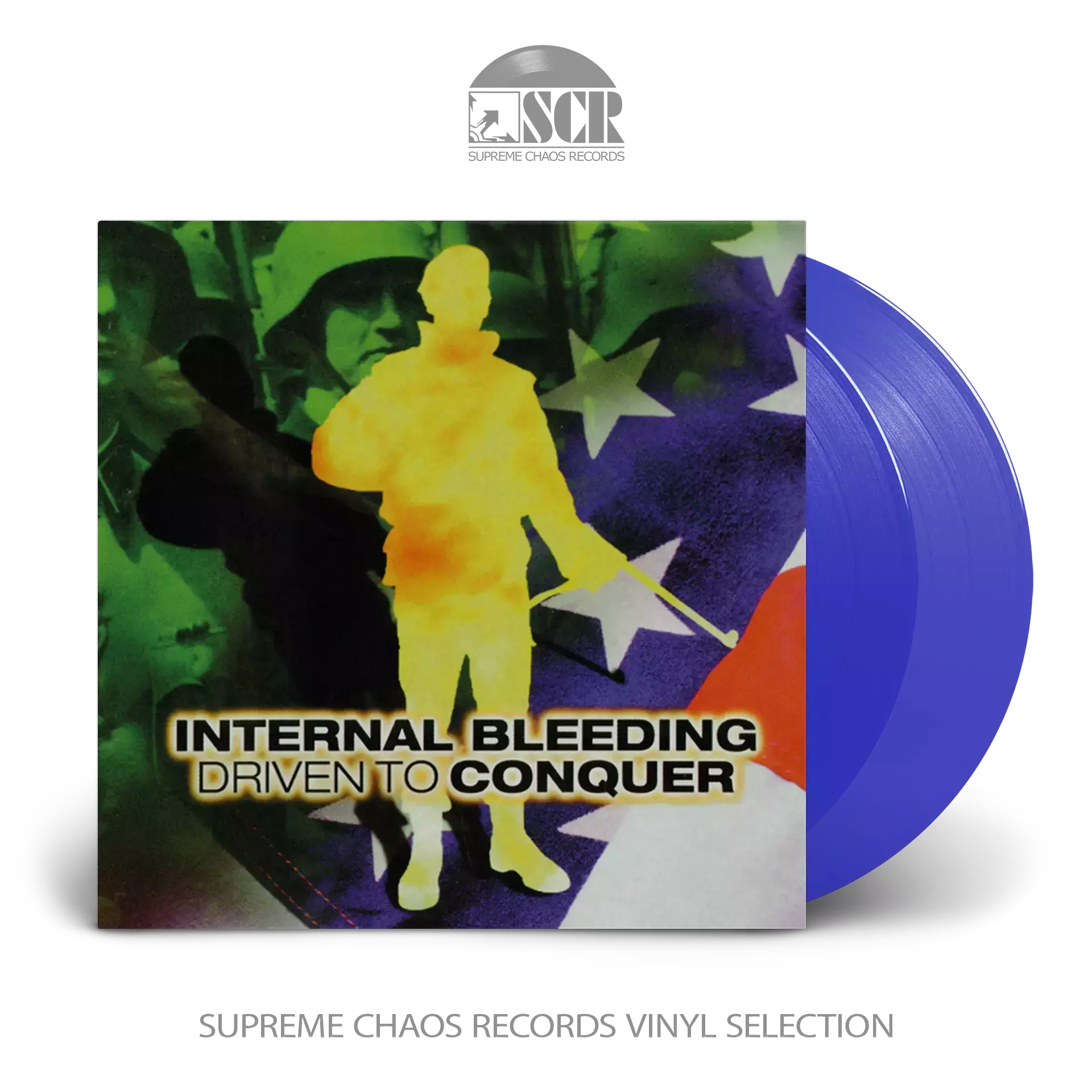 INTERNAL BLEEDING - Driven To Conquer · TRANSPARENT BLUE 2LP INTERNAL BLEEDING - Driven To Conquer · TRANSPARENT BLUE 2LP (Brutal Death Metal Vinyl)
