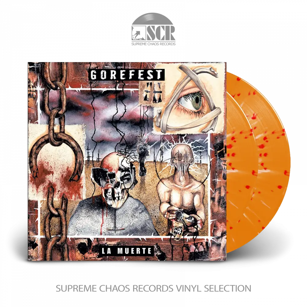 GOREFEST - La Muerte · ORANGE/RED/WHITE DLP GOREFEST - La Muerte · ORANGE/RED/WHITE DLP (Death Metal Vinyl)