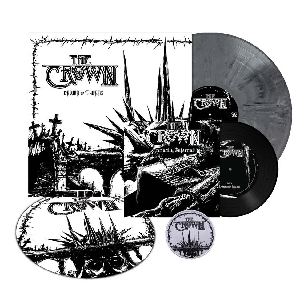 THE CROWN - Crown Of Thorns [IRON GREY MARBLED LP + 7"]