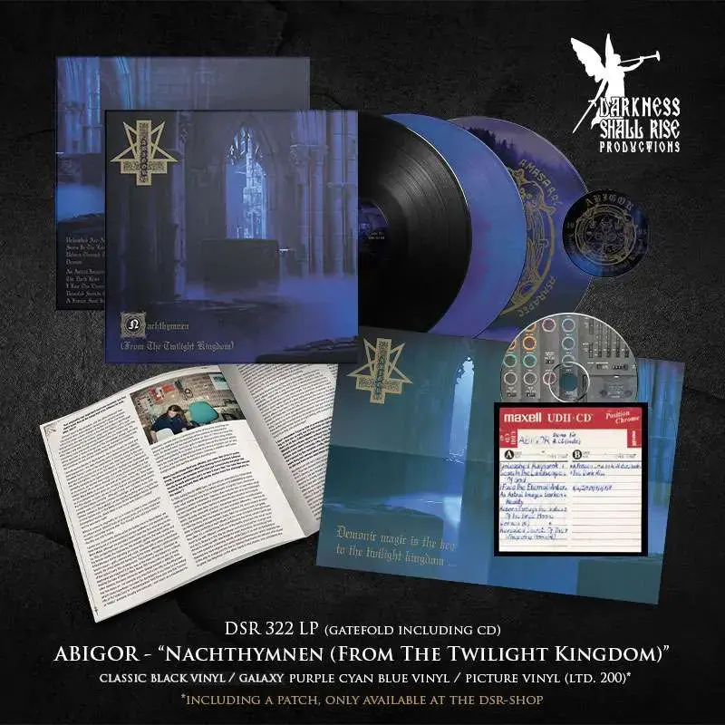 ABIGOR - Nachthymnen (From The Twilight Kingdom) · BLACK LP (Black Metal Vinyl) · Picture 2