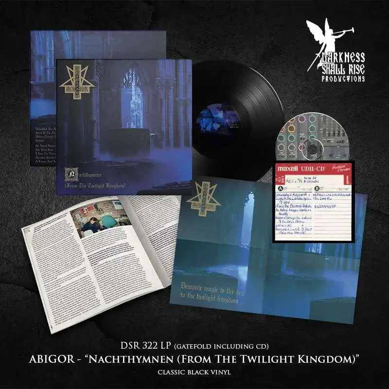 ABIGOR · Nachthymnen (From The Twilight Kingdom) | BLACK LP · Picture 2 ABIGOR · Nachthymnen (From The Twilight Kingdom) | BLACK LP (Black Metal Vinyl) · Picture 2