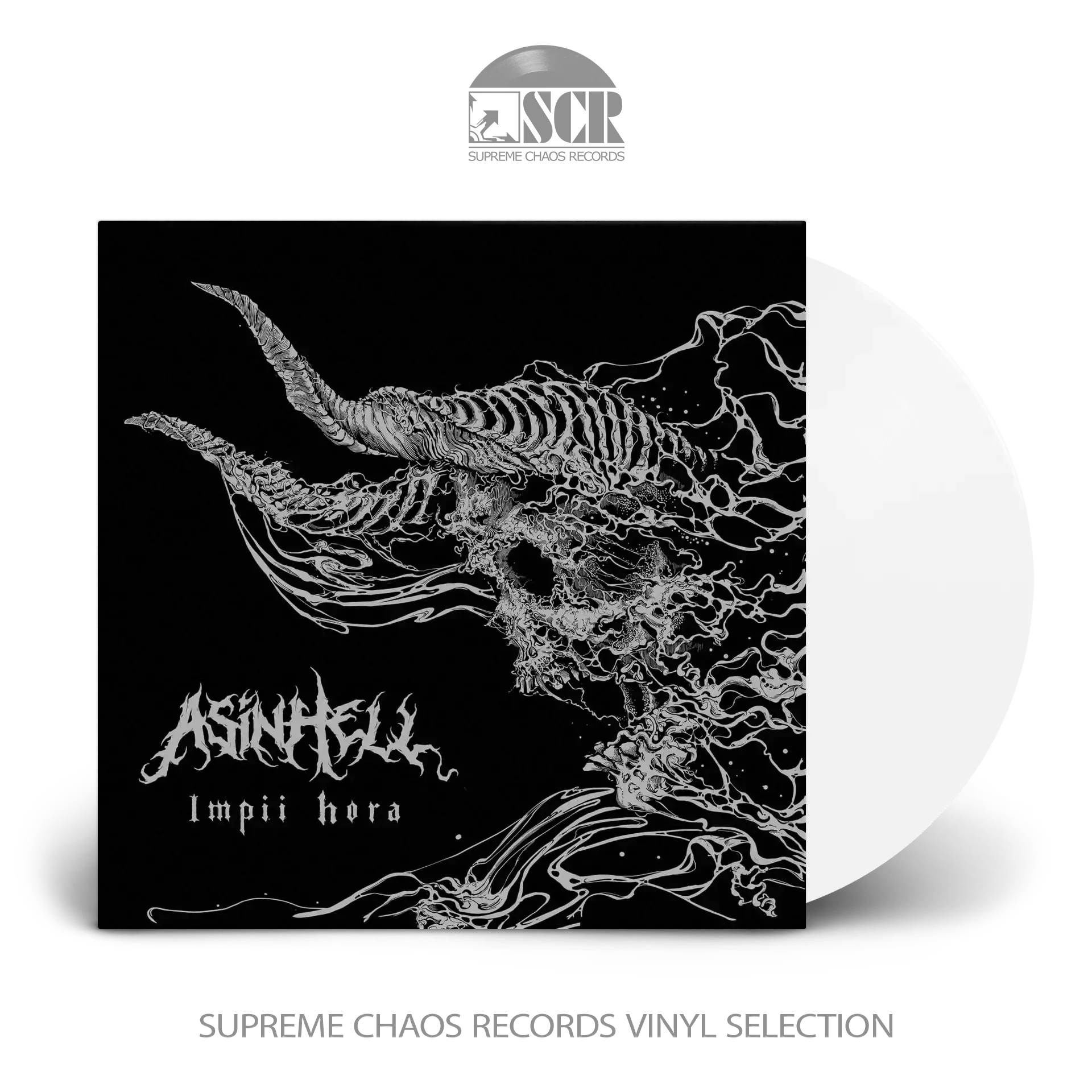 ASINHELL · Impii Hora | WHITE LP ASINHELL · Impii Hora | WHITE LP (Death Metal Vinyl)