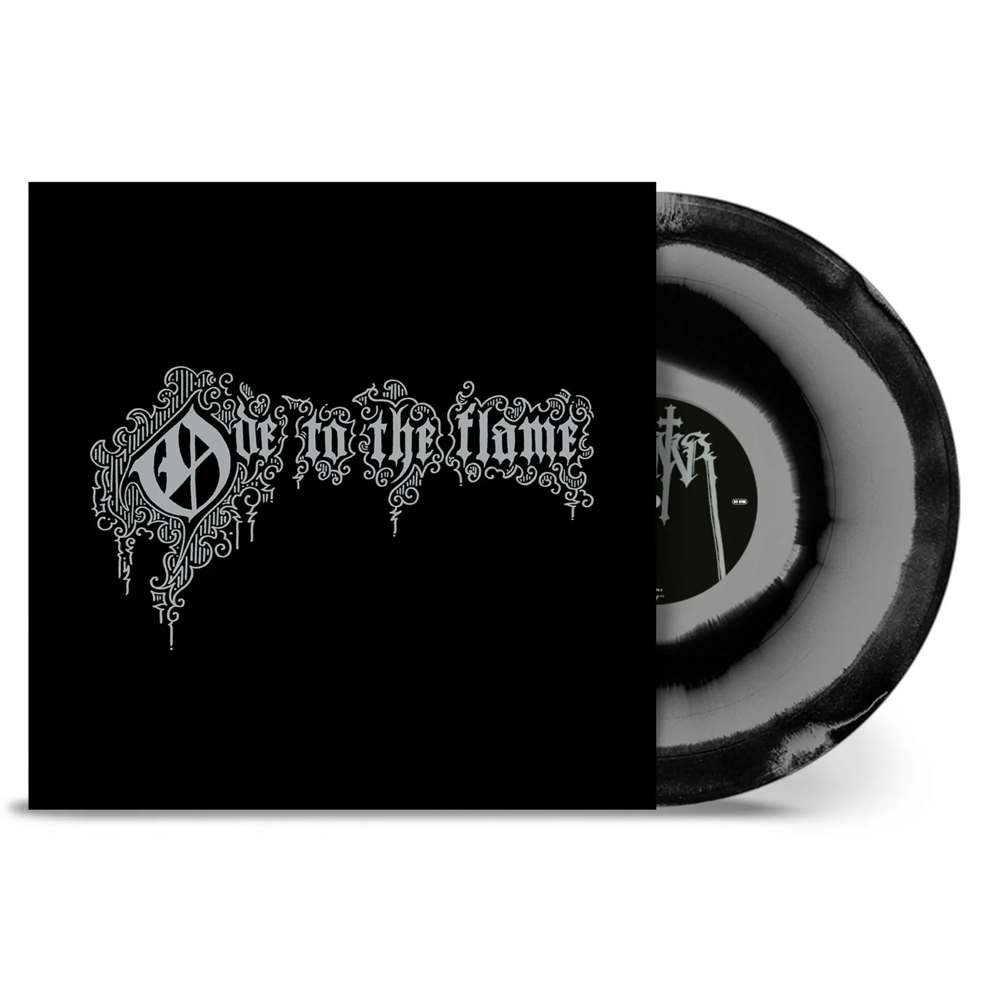 MANTAR - Ode To The Flame · SILVER-BLACK CORONA LP MANTAR - Ode To The Flame · SILVER-BLACK CORONA LP (Doom Metal Vinyl)