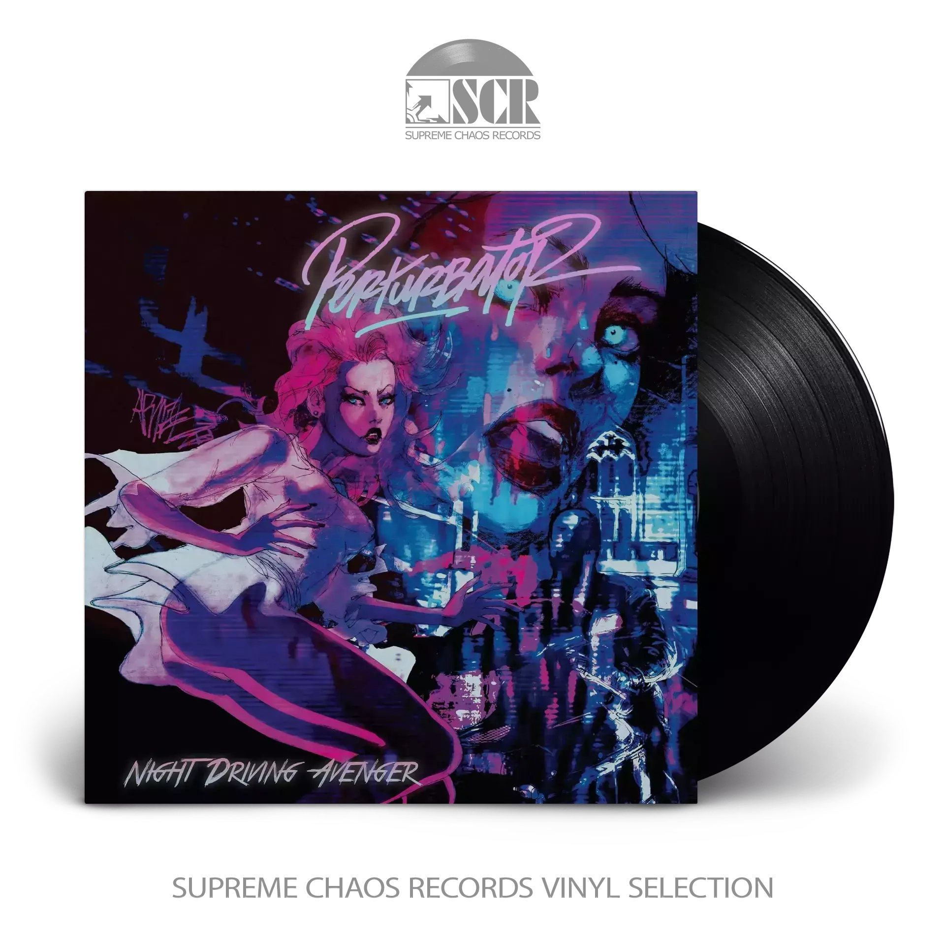 PERTURBATOR · Night Driving Avenger | BLACK LP PERTURBATOR · Night Driving Avenger | BLACK LP (Darkwave Vinyl)