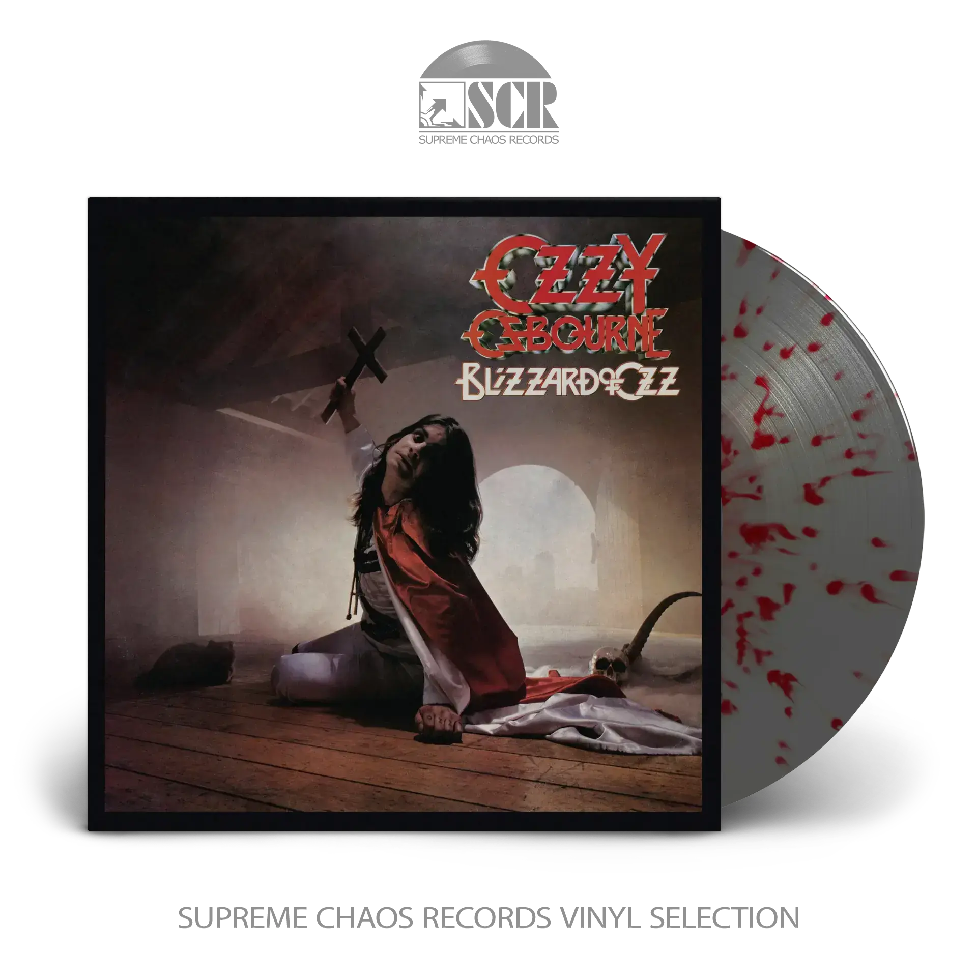 OZZY OSBOURNE - Blizzard Of Ozz · SILVER/RED LP (Heavy Metal/Hard Rock/Classic Rock Vinyl)