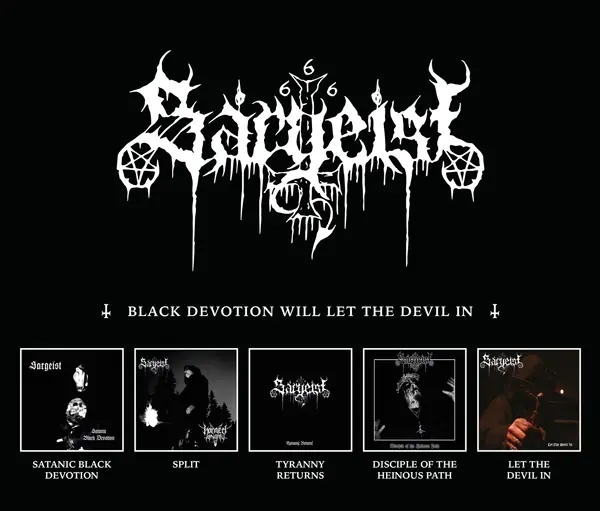 SARGEIST - Black Devotion Will Let The Devil In · 5 CD BOXSET (Black Metal CDs)