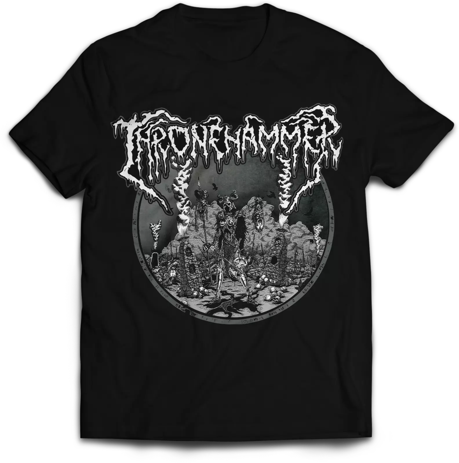 THRONEHAMMER · Kingslayer Cover | T-SHIRT THRONEHAMMER · Kingslayer Cover | T-SHIRT (Doom Metal/Epic Metal/Death Metal Clothes)