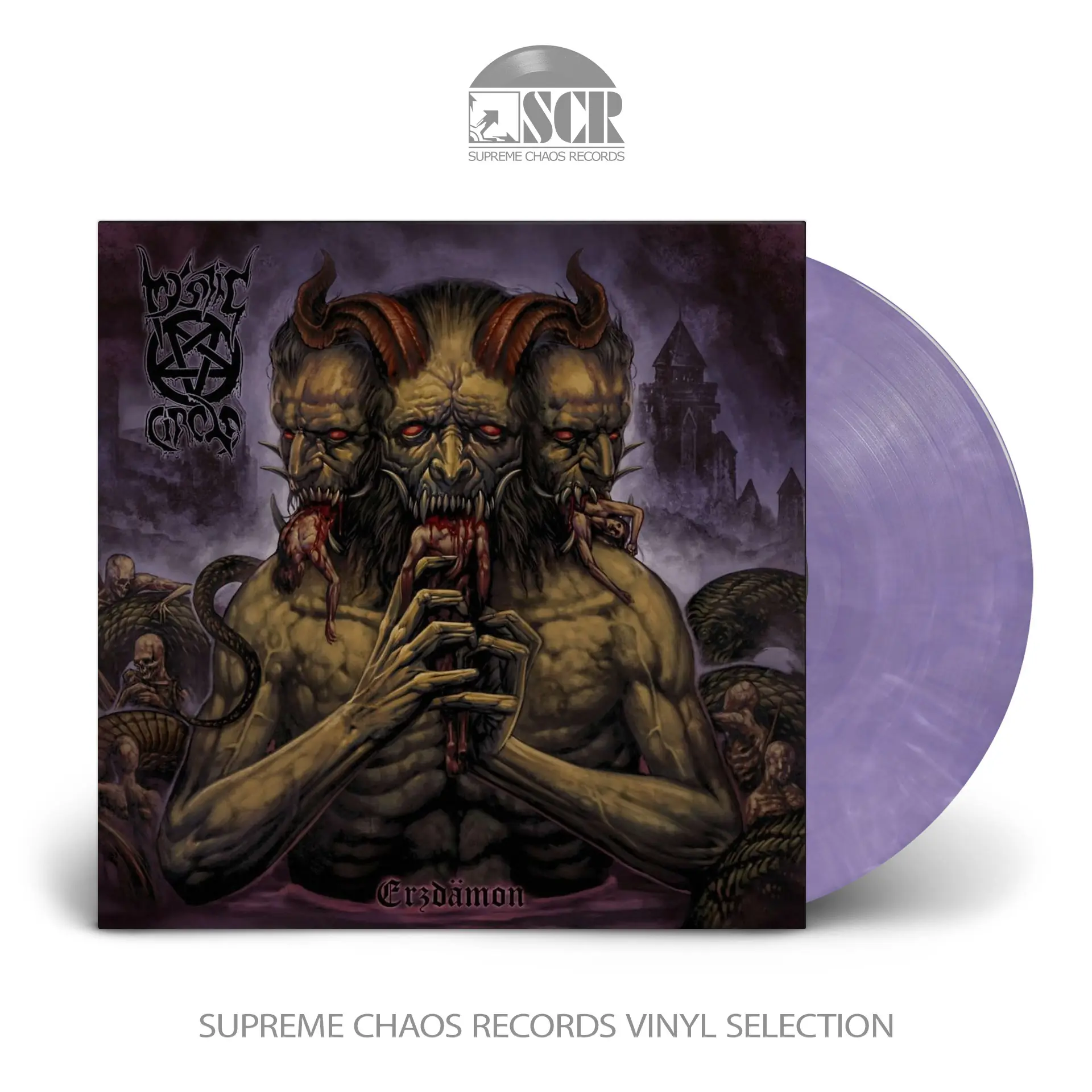 MYSTIC CIRCLE - Erzdämon · CLEAR/PURPLE LP MYSTIC CIRCLE - Erzdämon · CLEAR/PURPLE LP (Black Metal Vinyl)
