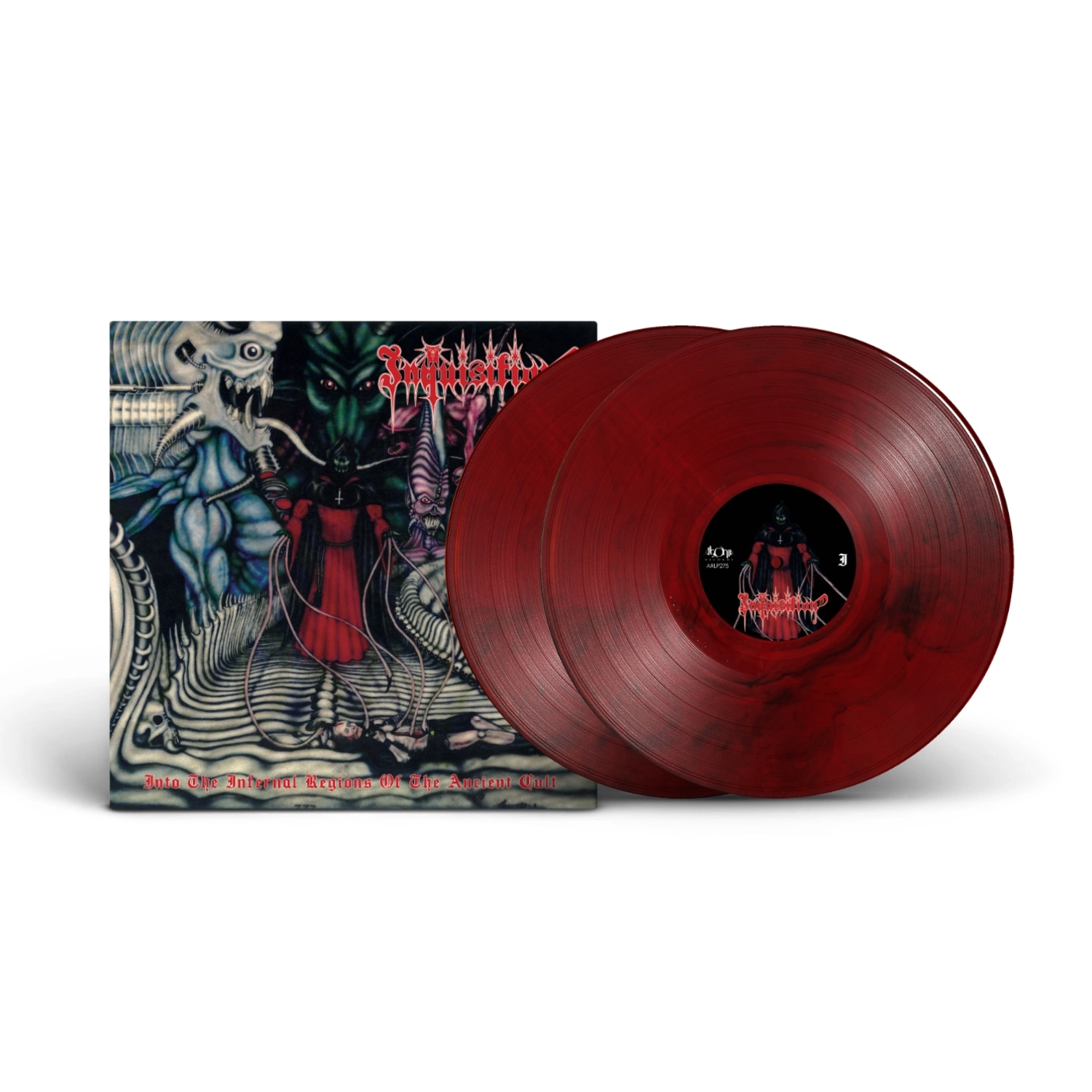 INQUISITION - Into The Infernal Regions Of The Ancient Cult (Remastered) · RED/BLACK MARBLED 2LP