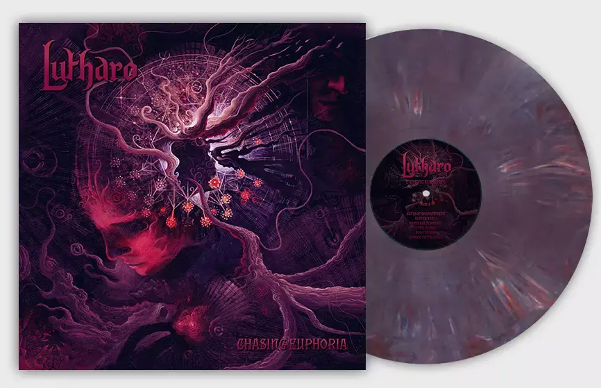 LUTHARO - Chasing Euphoria · TRANSPARENT RED/BLUE/WHITE MARBLED LP