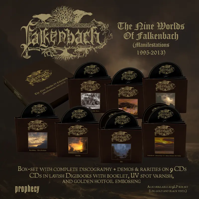 FALKENBACH - The Nine Worlds Of Falkenbach · 9CD BOXSET (Black Metal CDs)