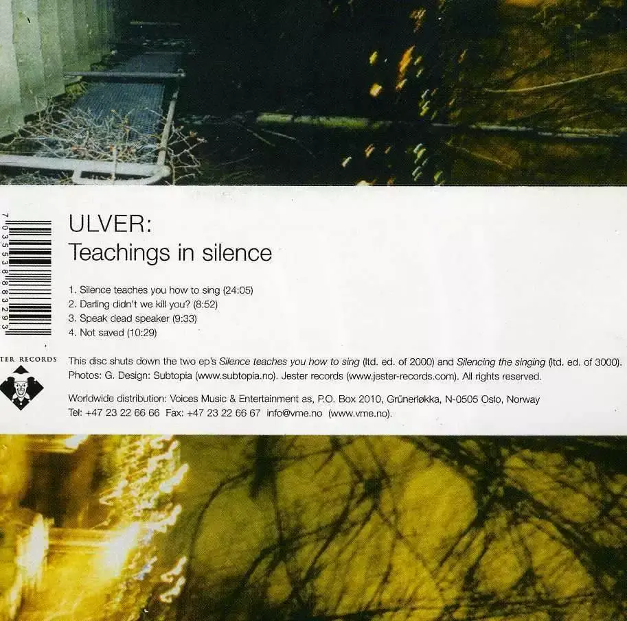 ULVER - Teachings In Silence · CD ULVER - Teachings In Silence · CD (Ambient CDs)