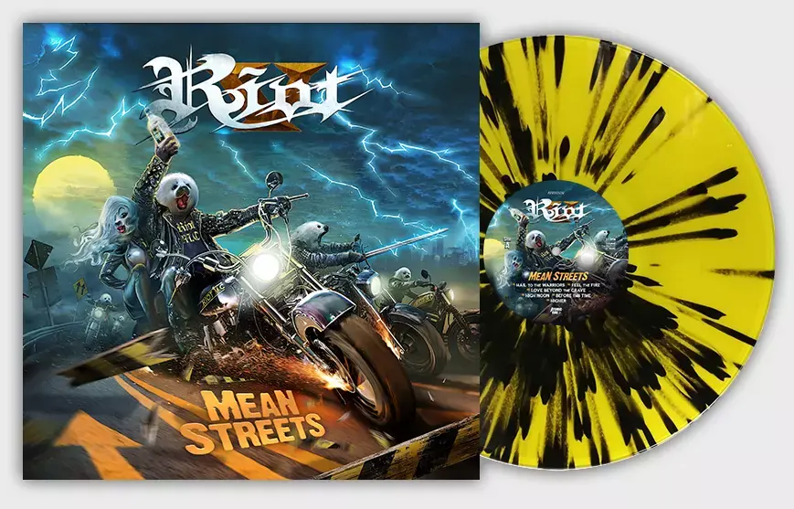 RIOT V - Mean Streets · YELLOW/BLACK SPLATTER LP