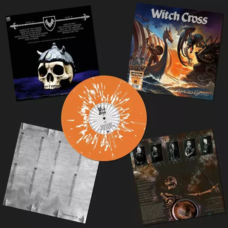 WITCH CROSS · Axe to Grind | ORANGE/WHITE SPLATTER LP WITCH CROSS · Axe to Grind | ORANGE/WHITE SPLATTER LP (Heavy Metal Vinyl)
