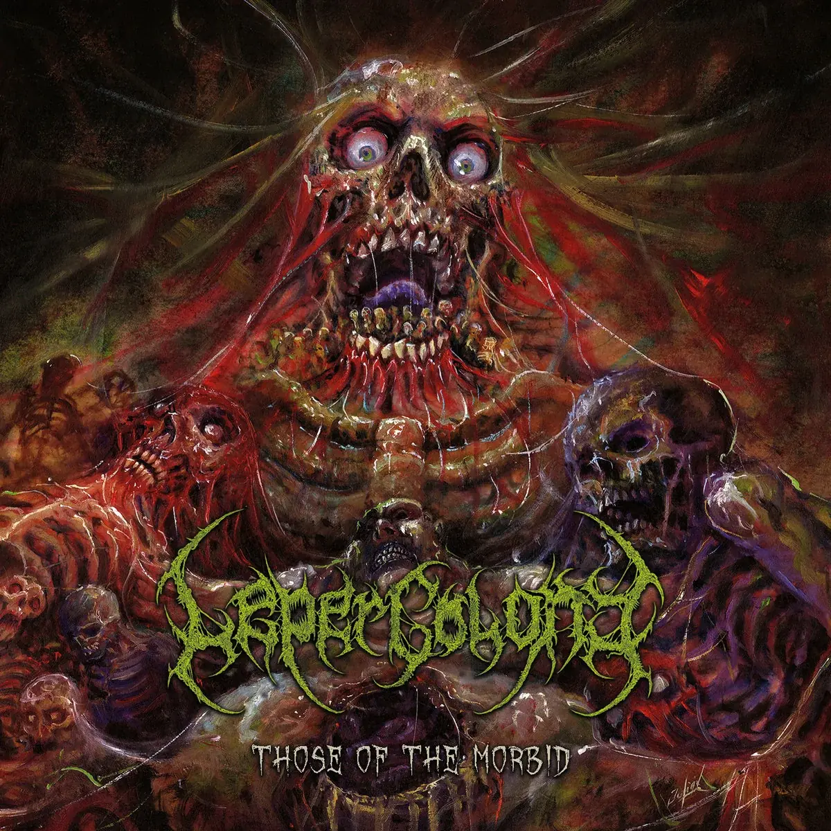 LEPER COLONY · Those Of The Morbid | CLEAR/GREEN/BLACK LP (Death Metal Vinyl) · Picture 1