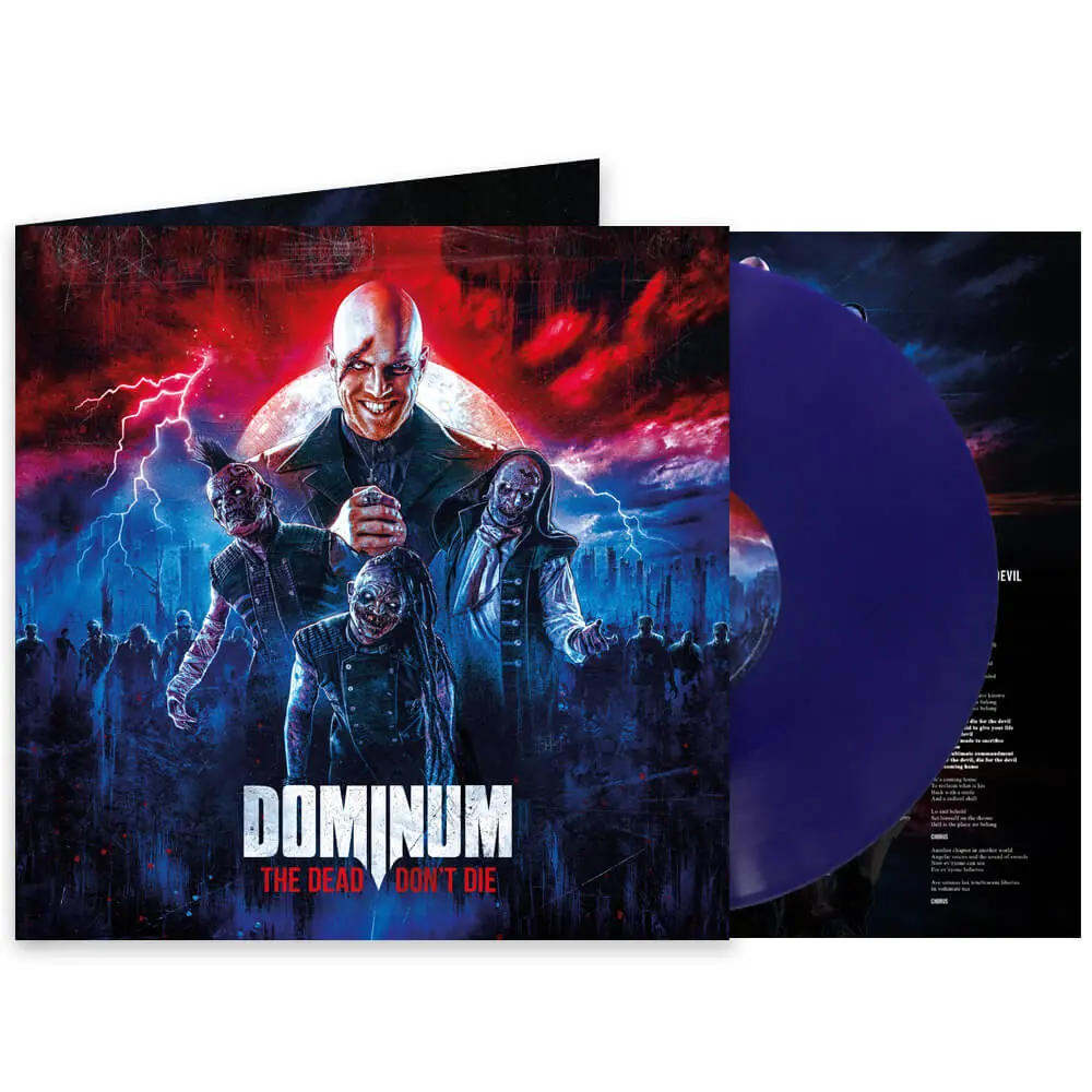 DOMINUM - The Dead Don't Die · BLUE LP (Symphonic Metal Vinyl)