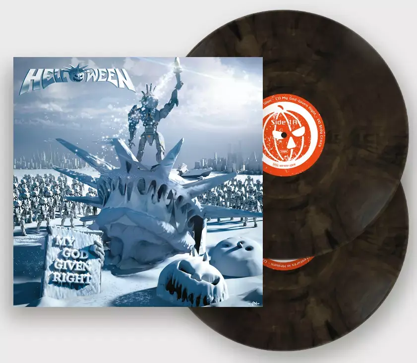 HELLOWEEN - My God Given Right · CLEAR/BLACK MARBLED DLP (Heavy Metal Vinyl)
