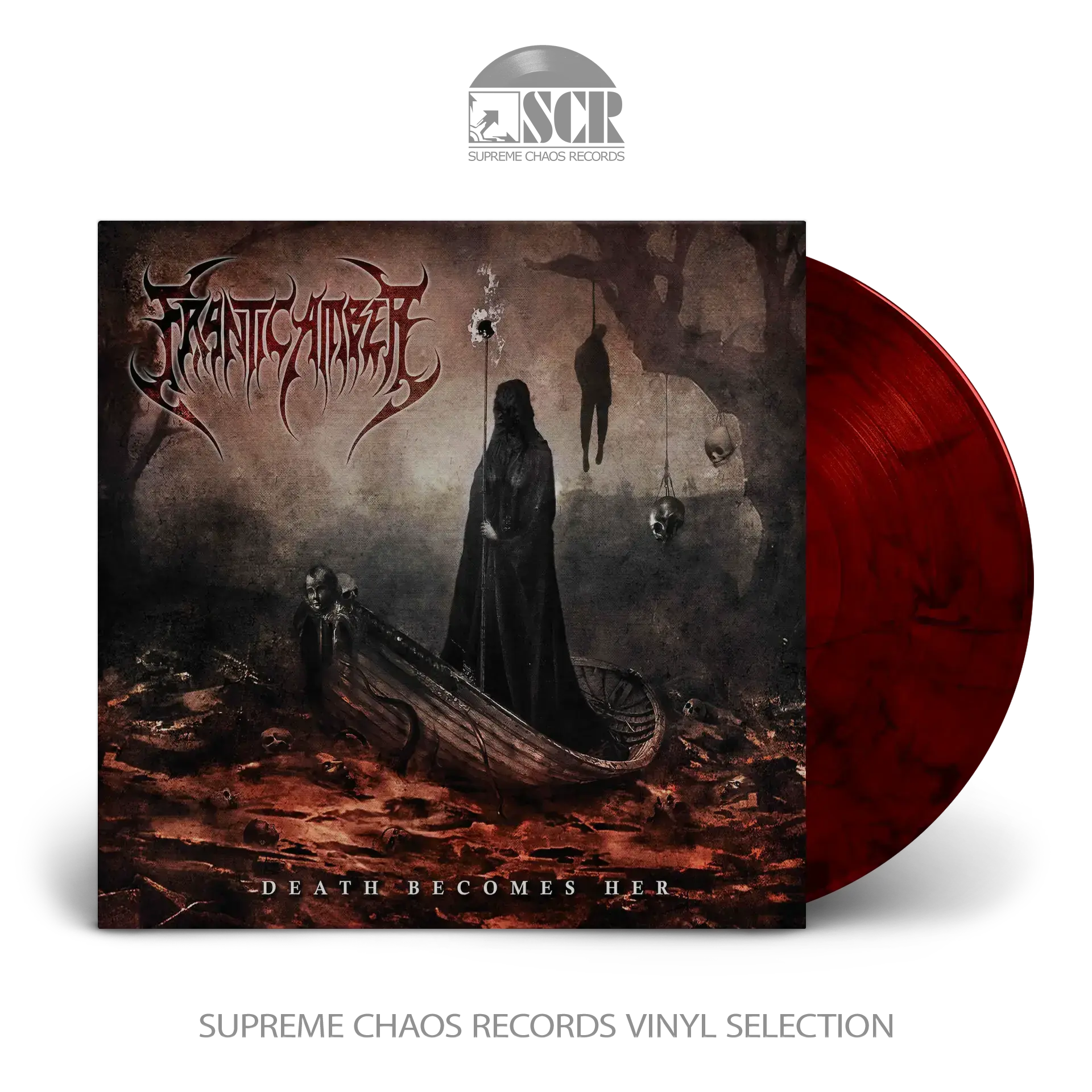 FRANTIC AMBER · Death Becomes Her | BLOOD RED LP FRANTIC AMBER · Death Becomes Her | BLOOD RED LP (Heavy Metal/Hard Rock Vinyl)
