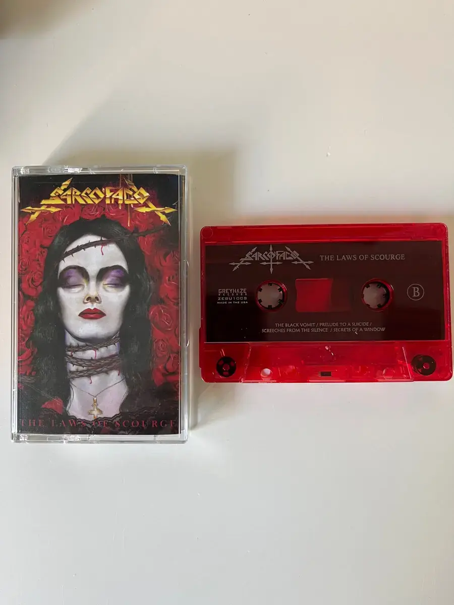 SARCOFAGO - The Laws Of Scourge · RED TAPE · Picture 2 SARCOFAGO - The Laws Of Scourge · RED TAPE (Death Metal/Thrash Metal Tapes) · Picture 2