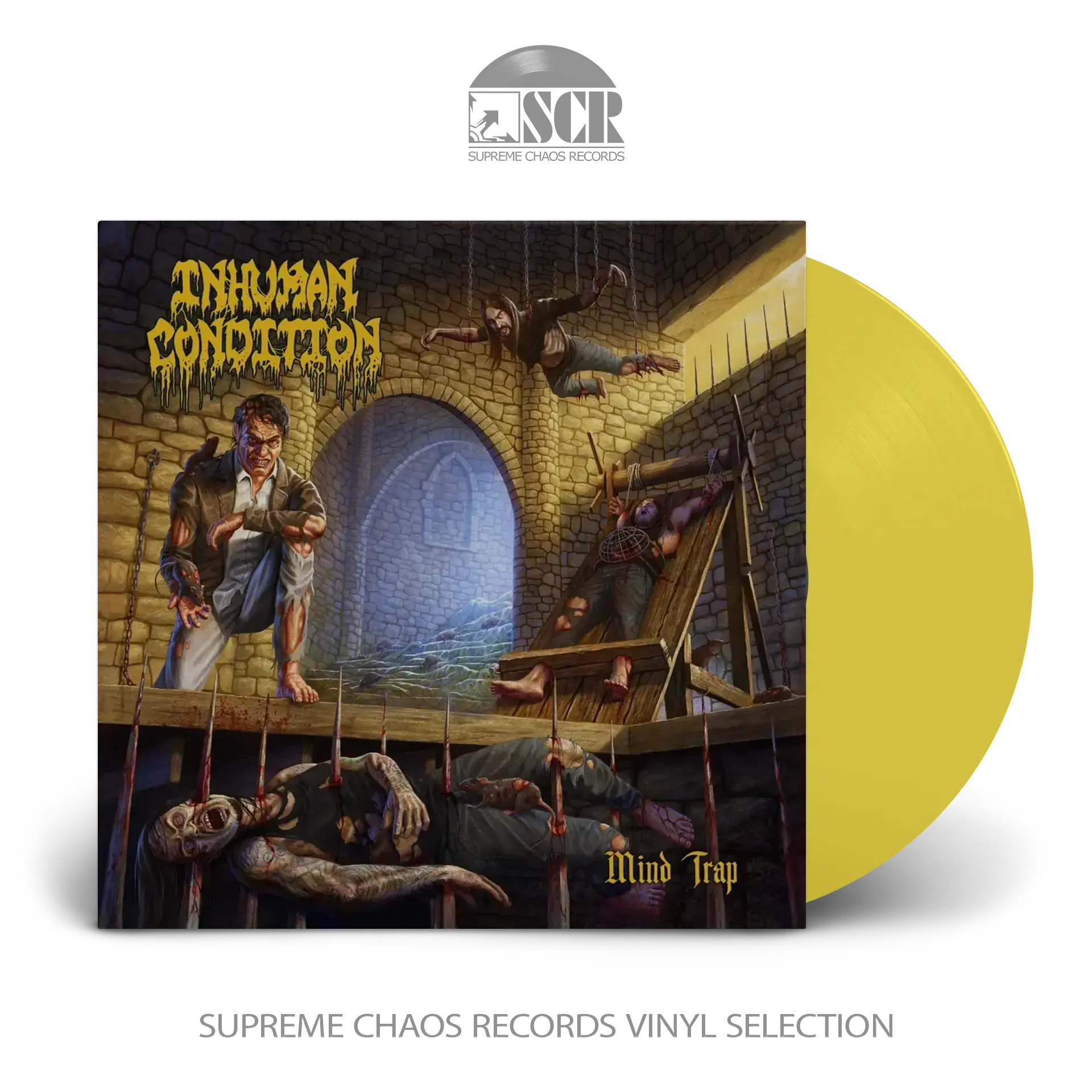 INHUMAN CONDITION · Mind Trap | PISS YELLOW LP (Death Metal Vinyl)