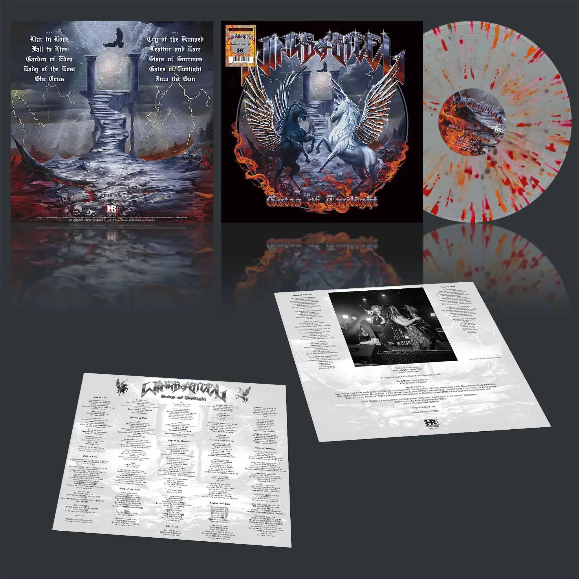 WINGS OF STEEL - Gates Of Twilight · SPLATTER LP WINGS OF STEEL - Gates Of Twilight · SPLATTER LP (Heavy Metal Vinyl)