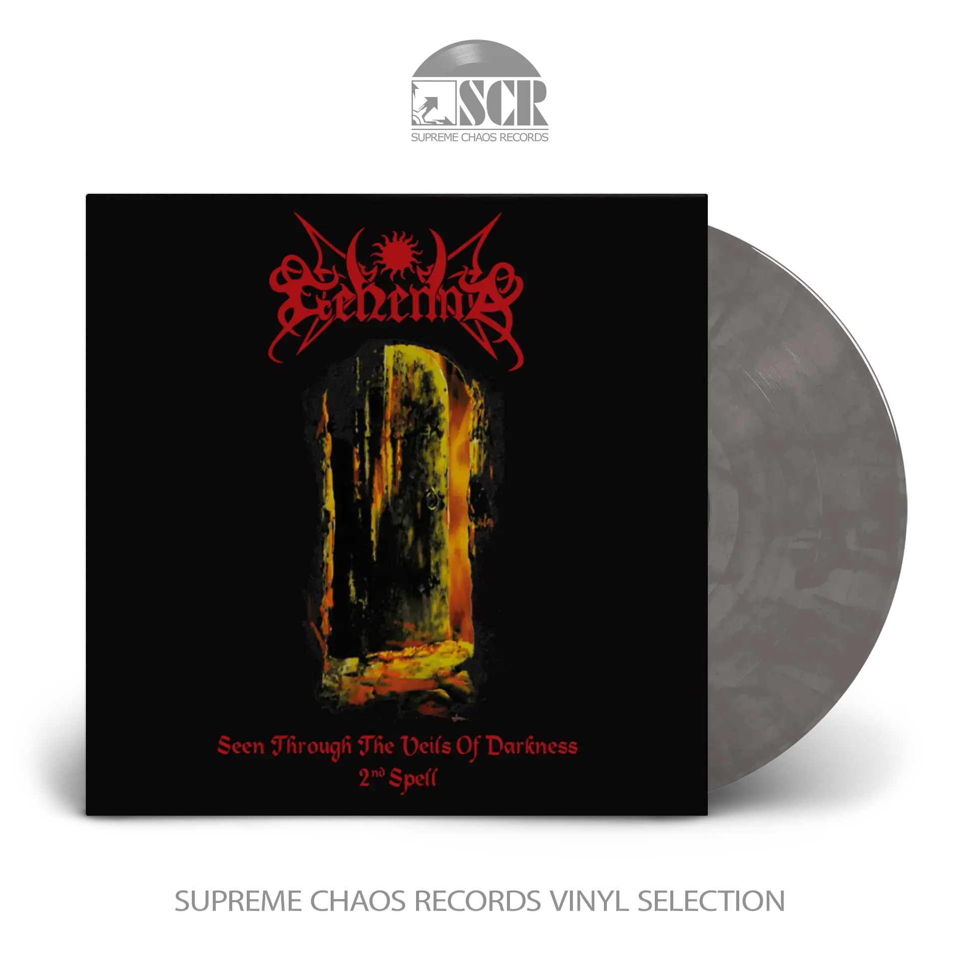 GEHENNA - Seen Through The Veils Of Darkness · TRANSPARENT/BLACK MARBLED LP GEHENNA - Seen Through The Veils Of Darkness · TRANSPARENT/BLACK MARBLED LP (Black Metal Vinyl)