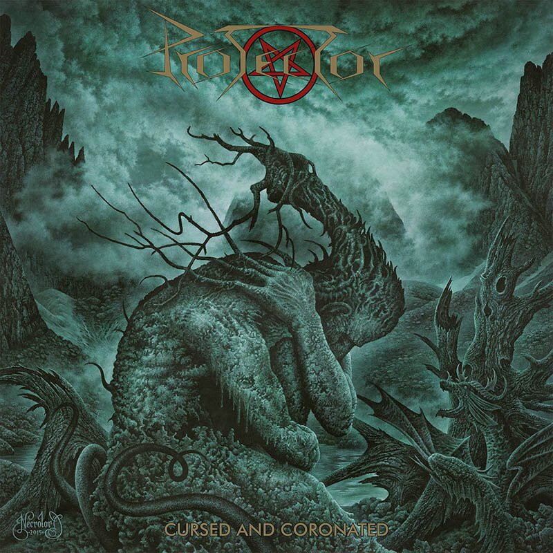 PROTECTOR - Cursed And Coronated · BLACK LP · Picture 1 PROTECTOR - Cursed And Coronated · BLACK LP (Death Metal Vinyl) · Picture 1