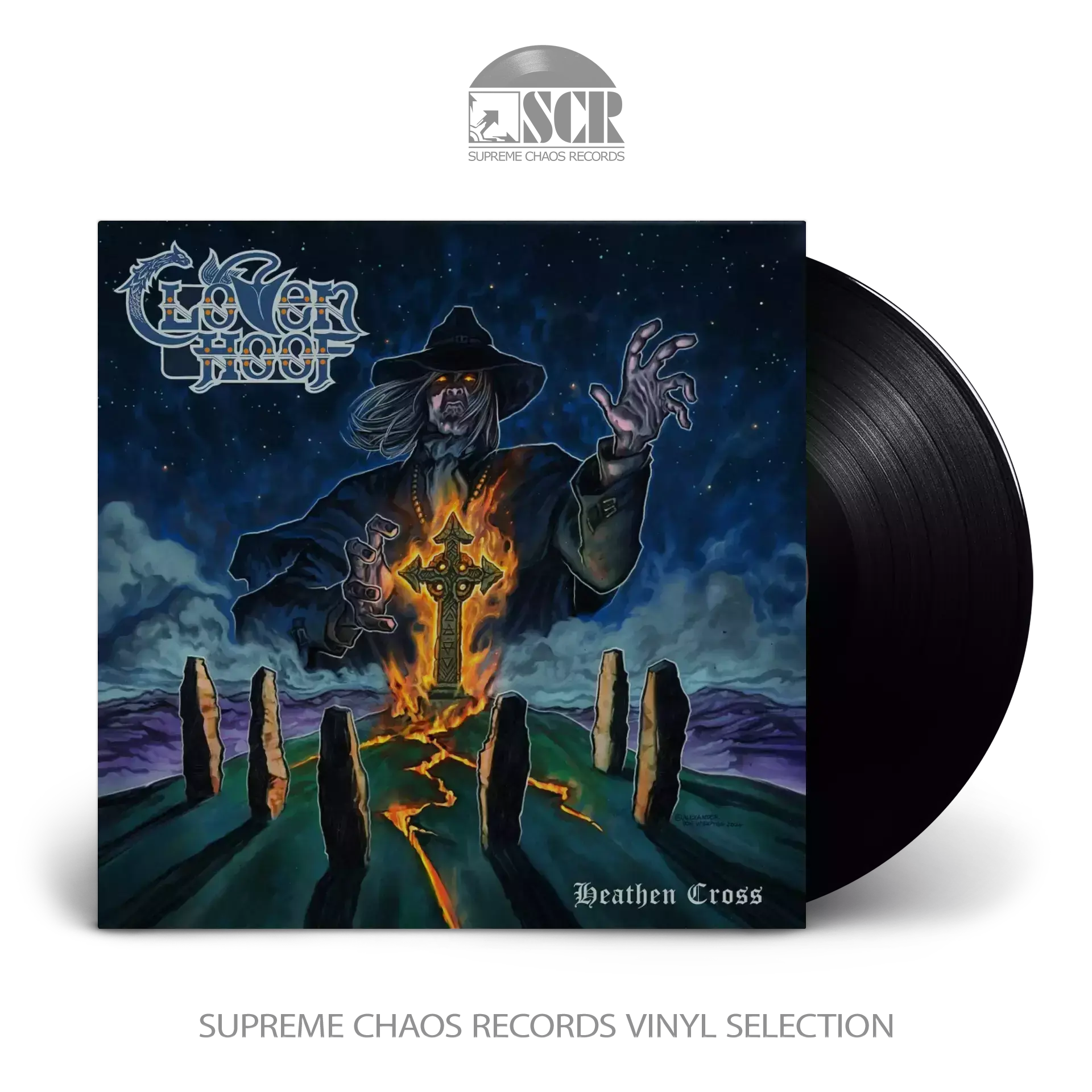 CLOVEN HOOF · Heathen Cross | BLACK LP CLOVEN HOOF · Heathen Cross | BLACK LP (Power Metal Vinyl)