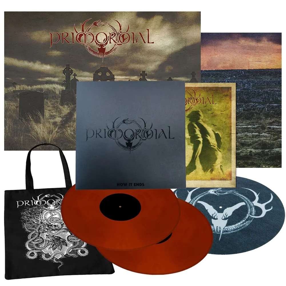 PRIMORDIAL · How It Ends | BRICK RED MARBLED DOUBLE VINYL (Pagan Metal Vinyl)