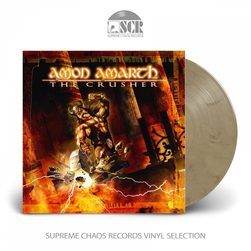 AMON AMARTH · The Crusher | BROWN BEIGE MARBLED LP (Melodic Death Metal/Viking Metal Vinyl)