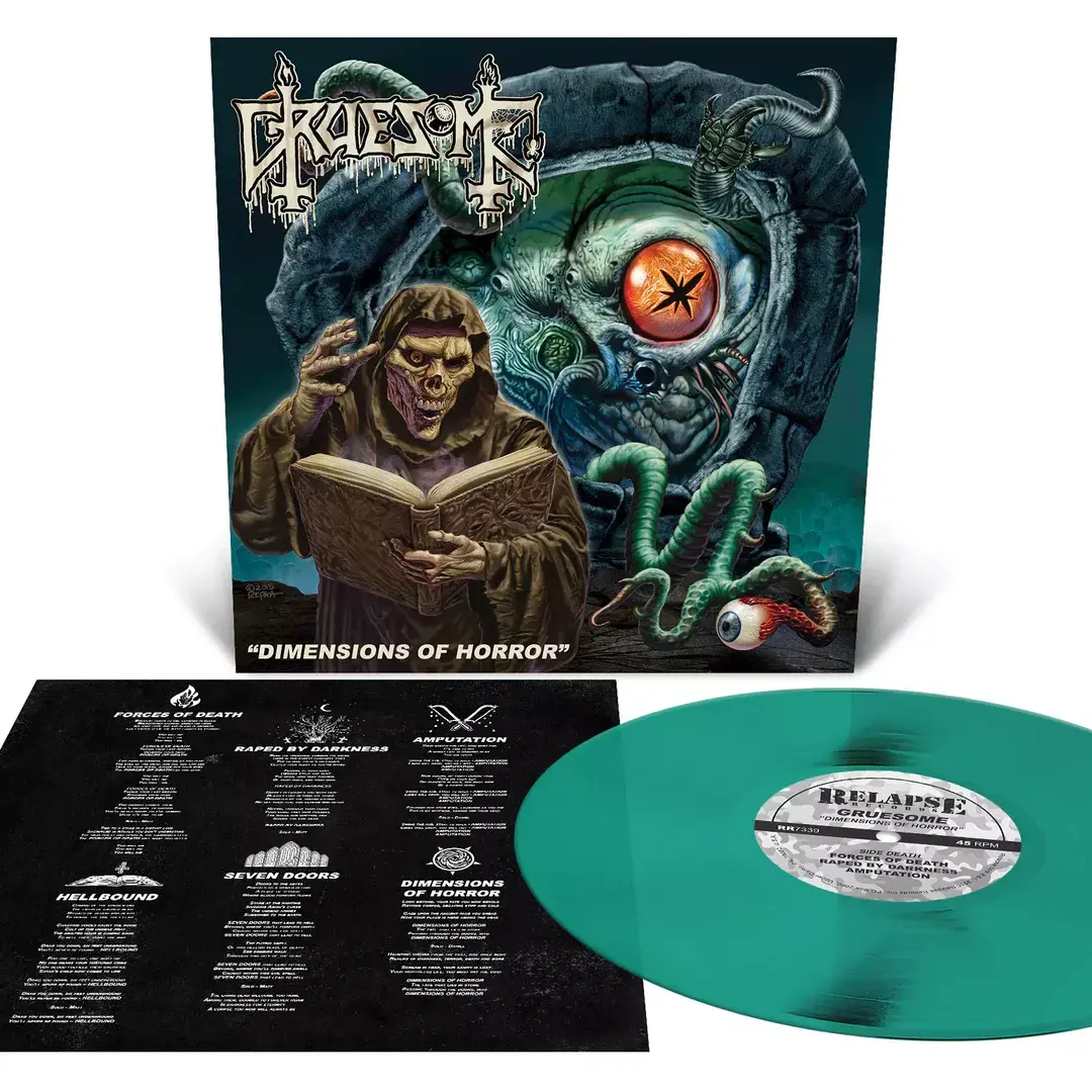 GRUESOME - Dimensions Of Horror · CLEAR GREEN LP GRUESOME - Dimensions Of Horror · CLEAR GREEN LP (Death Metal Vinyl)