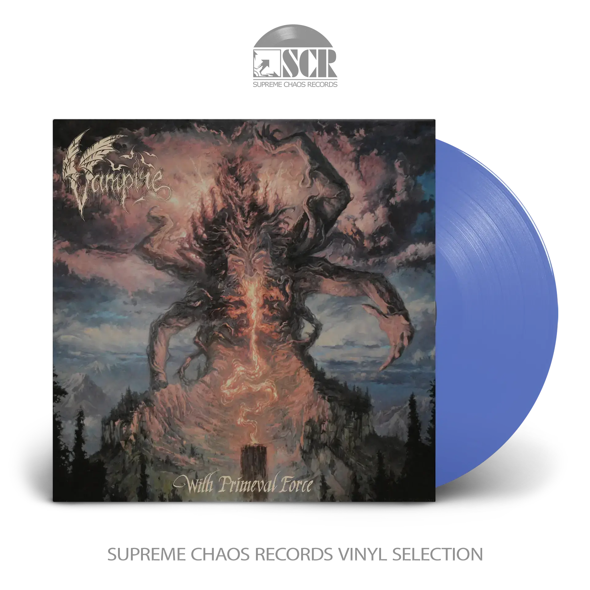 VAMPIRE - With Primeval Force · BLUE LP (Death Metal Vinyl)