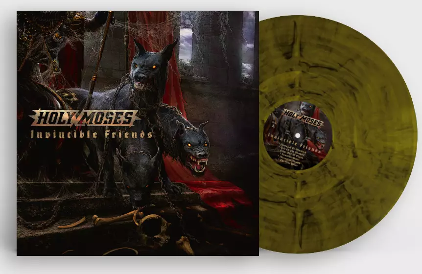 HOLY MOSES - Invincible Friends [YELLOW/BLACK MARBLED LP]