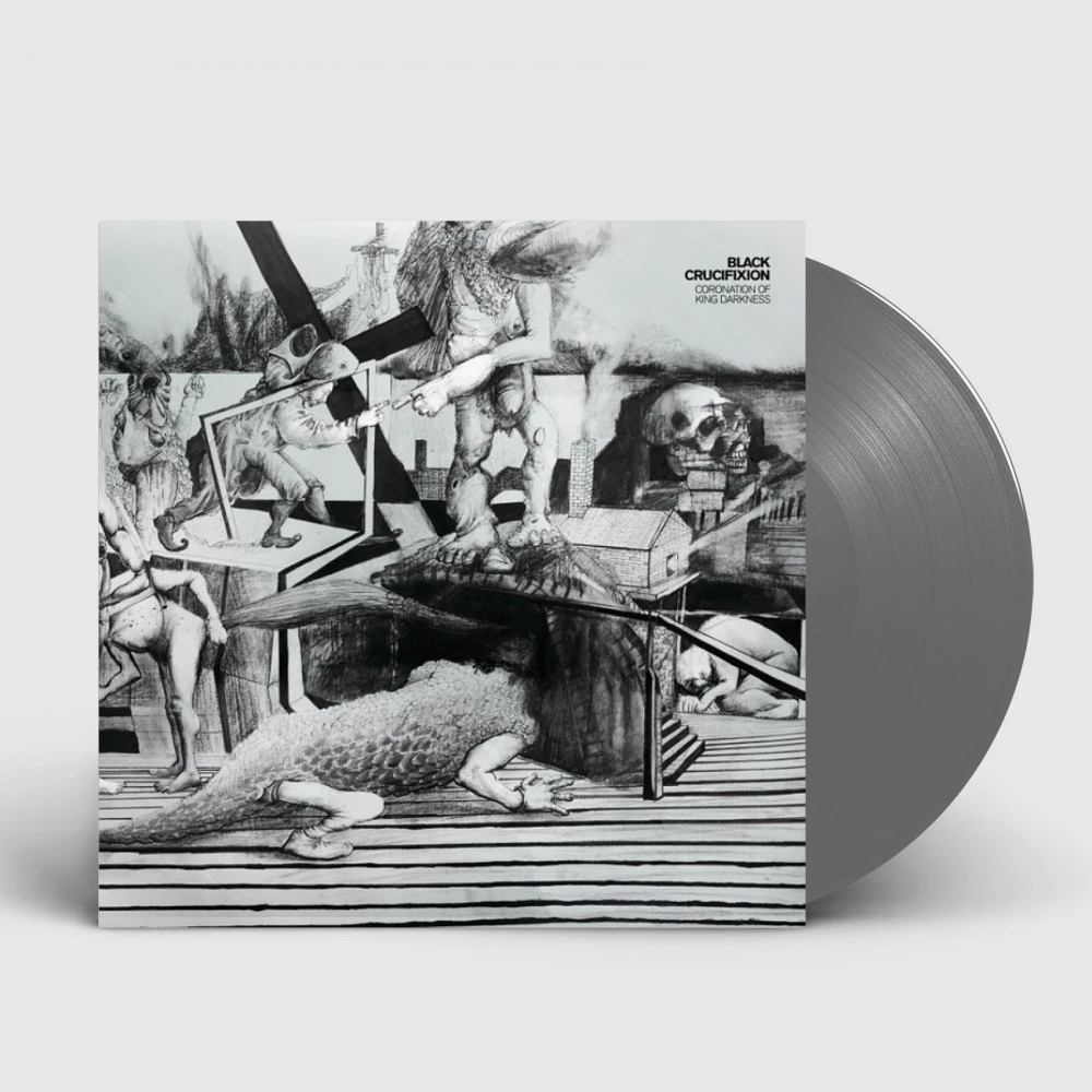 BLACK CRUCIFIXION · Coronation Of King Darkness [GREY] | LP (Black Metal Vinyl)