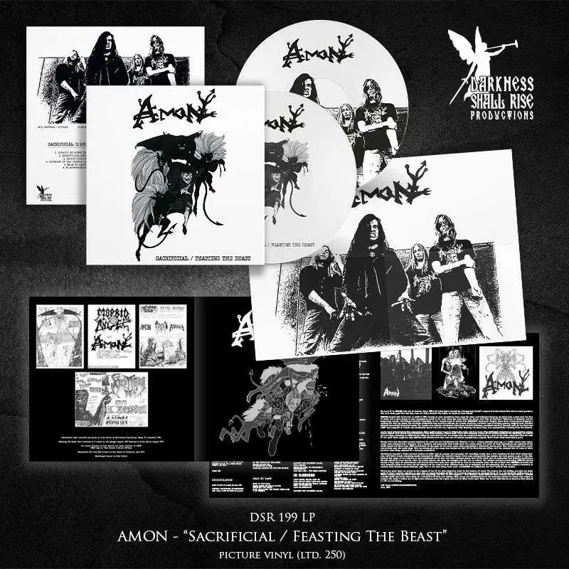 AMON - Sacrificial / Feasting The Beast · PICTURE LP (Death Metal Vinyl)