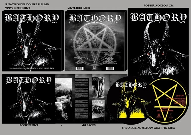 BATHORY - In Memory Of Quorthon · 3-DLP+1-PICDISC BOXSET BOXLP (Black Metal Vinyl)