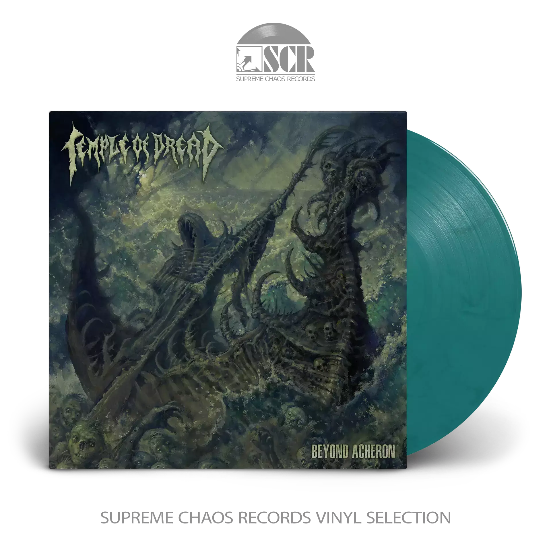 TEMPLE OF DREAD - Beyond Acheron (Re-Release) · TURQUOISE/BLACK LP