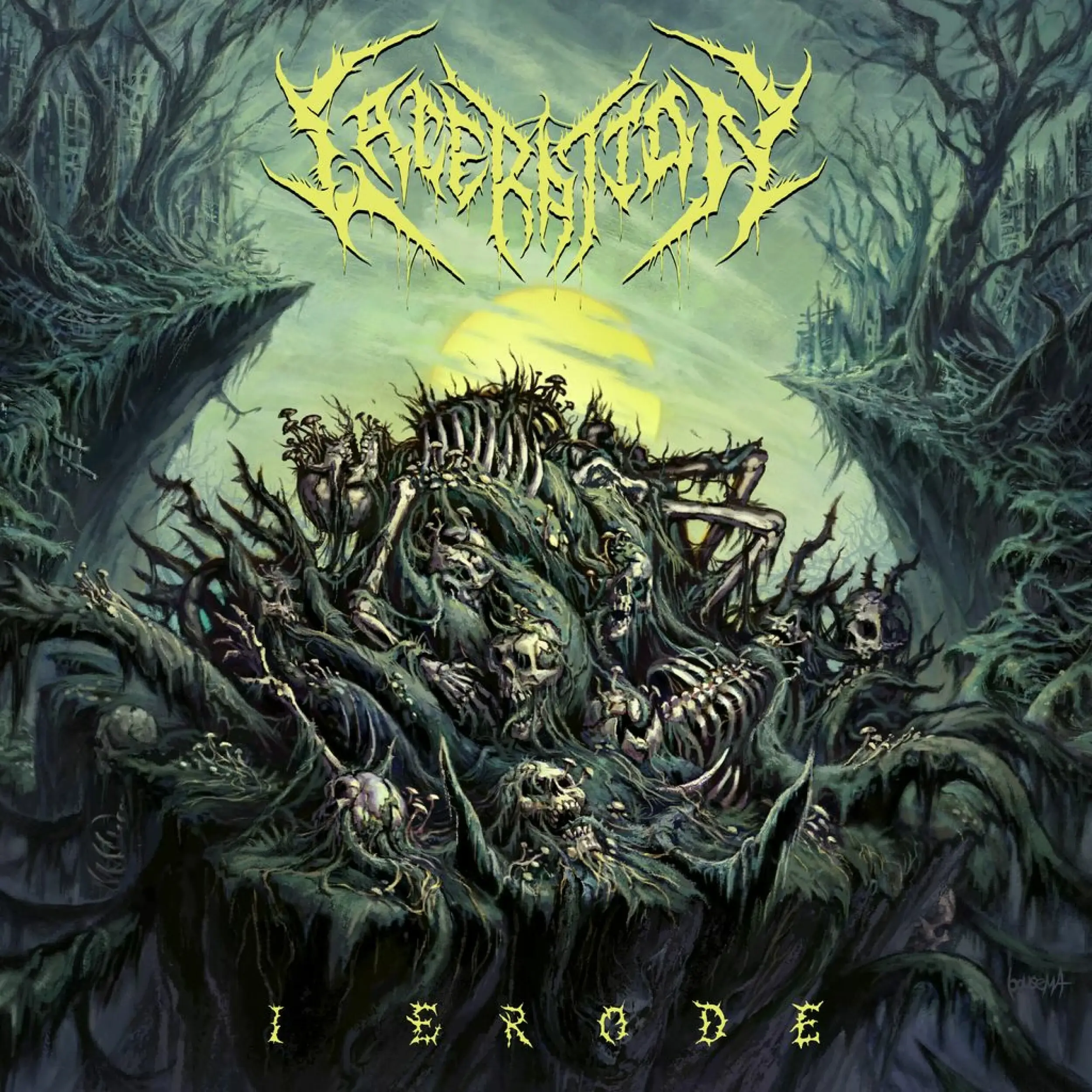 LACERATION · I Erode | EASTER YELLOW LP LACERATION · I Erode | EASTER YELLOW LP (Death Metal Vinyl)