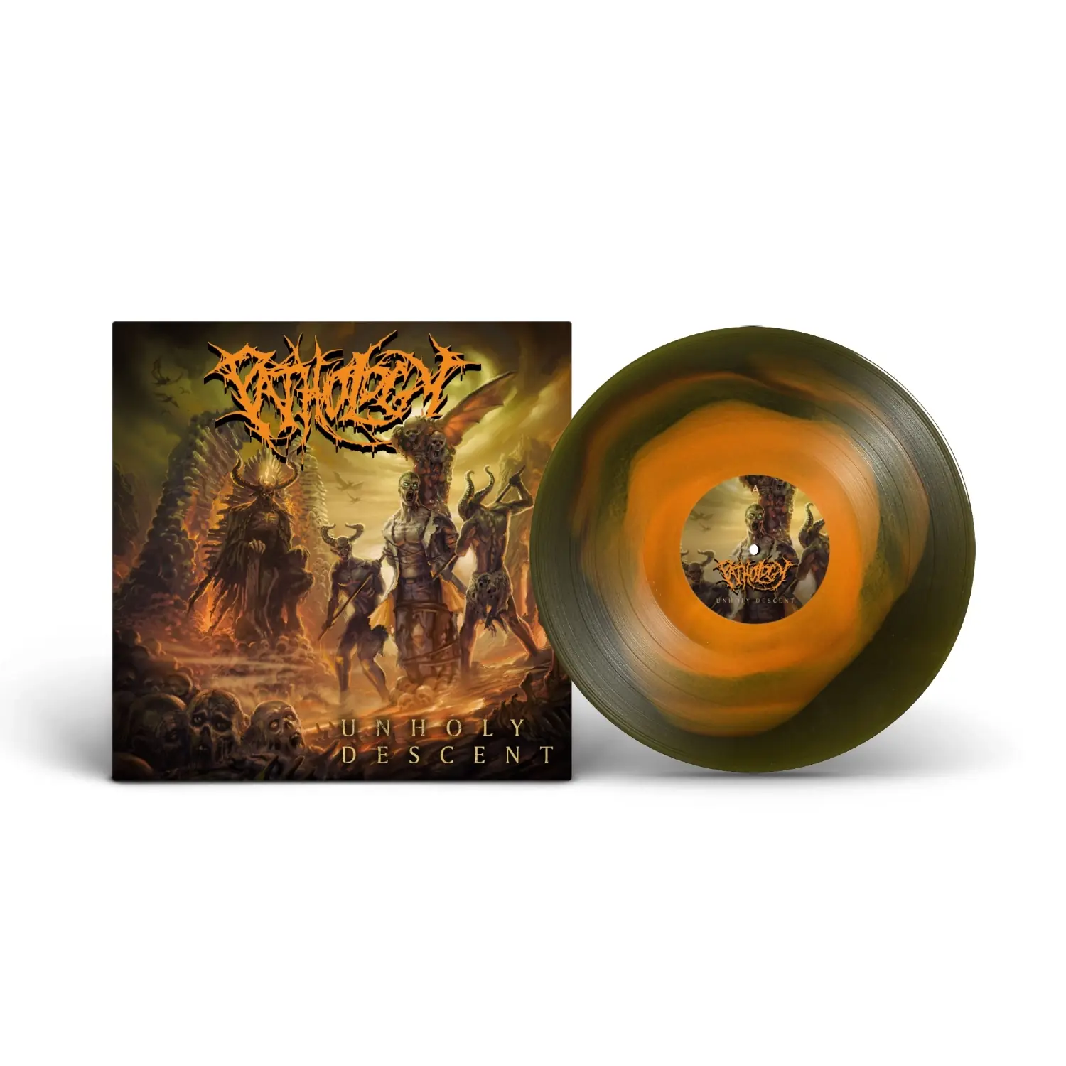 PATHOLOGY - Unholy Descent · GREEN/ORANGE LP