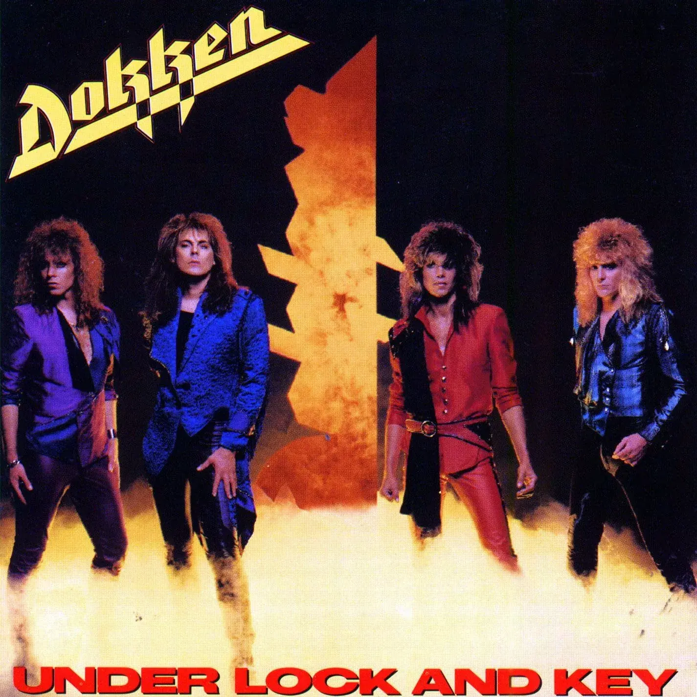 DOKKEN - Under Lock And Key · YELLOW LP 1