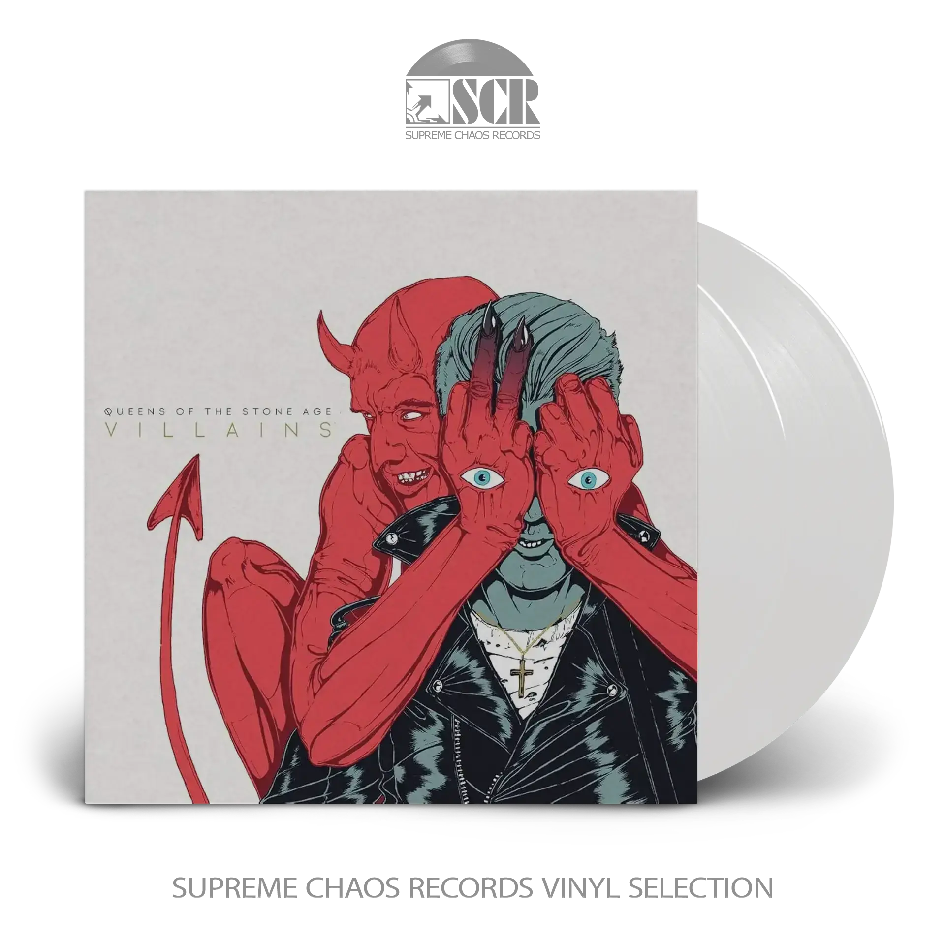 QUEENS OF THE STONE AGE · Villians | OPAQUE WHITE 2LP QUEENS OF THE STONE AGE · Villians | OPAQUE WHITE 2LP (Alternative Rock Vinyl)